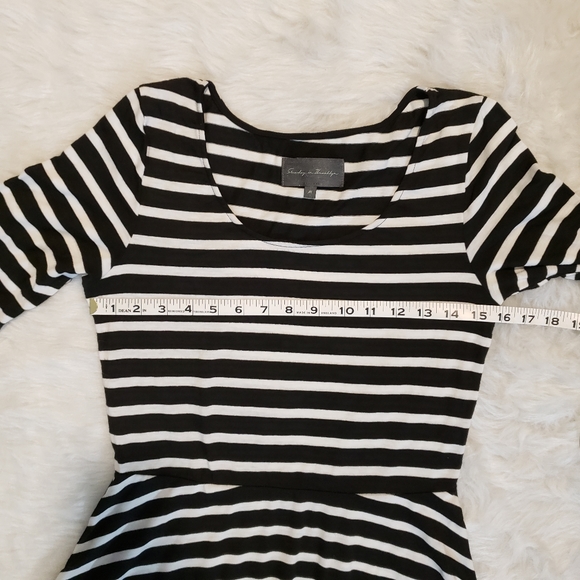 Sunday in Brooklyn Black and White Striped Dress - Picture 12 of 14